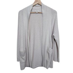 Aritzia Womens Xsmall Birch Open Front Open Knitted Cardigan